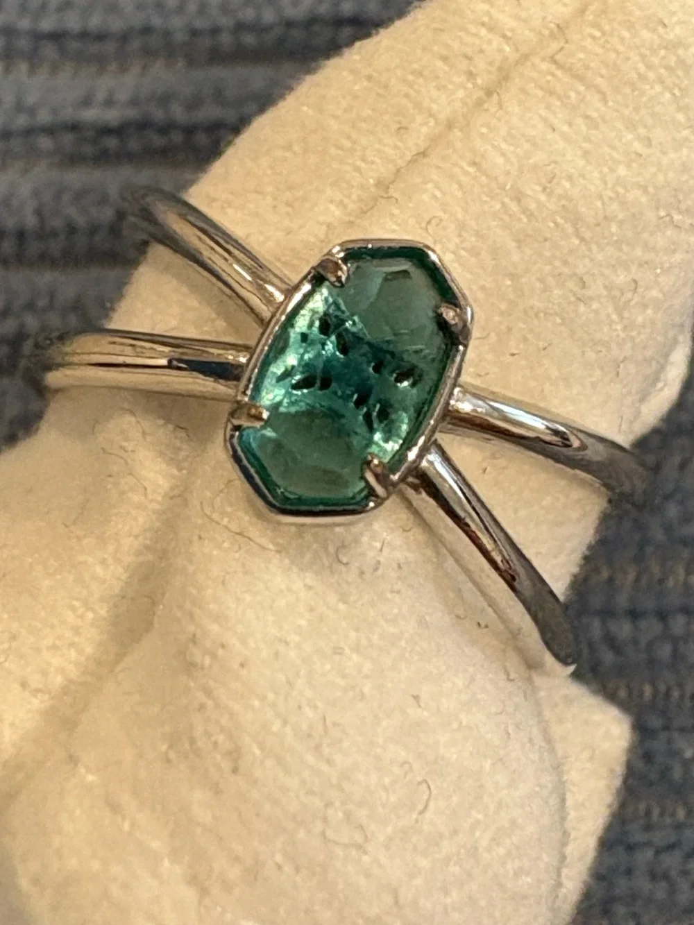Kendra Scott Emilie Double Band Ring in teal